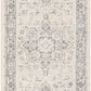 CHARTRES Vintage Teppich I Läufer, Flur, Wohnzimmer, Esszimmer I Orientalischer Traditioneller Boho Kurzflor Teppich I Grau, Beige