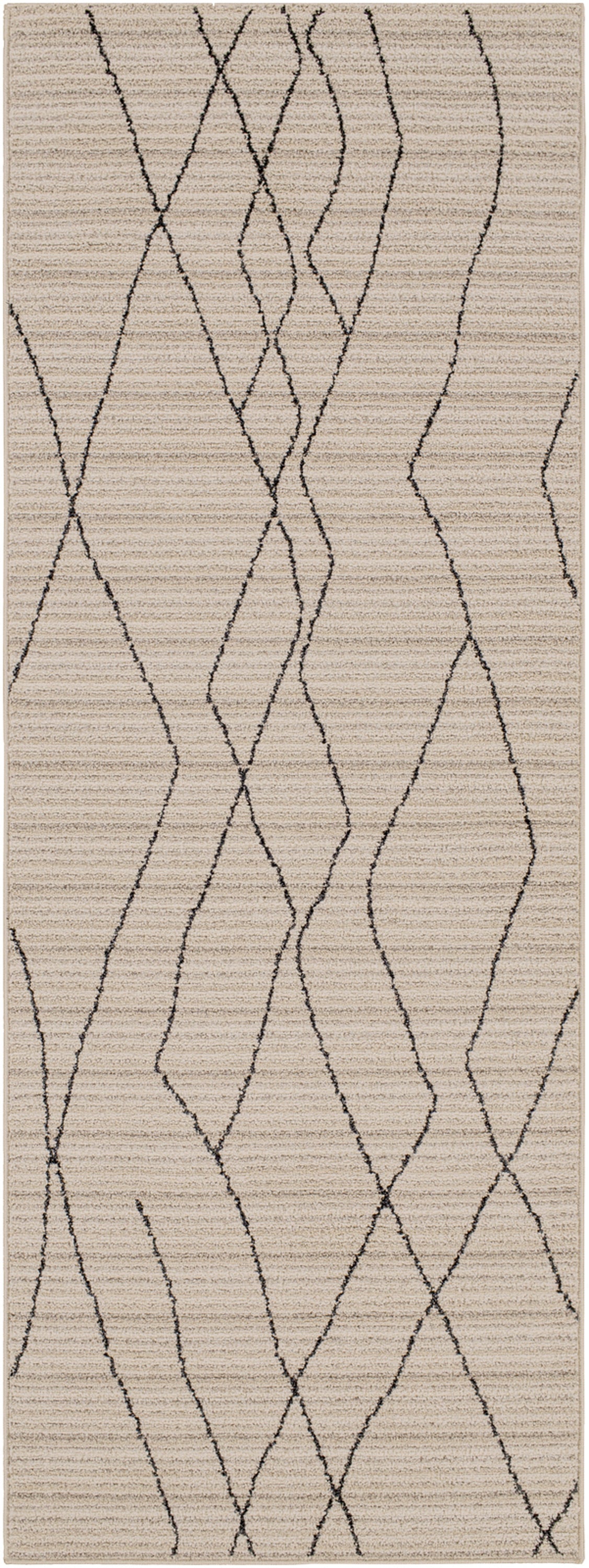 Ethnischer Berber Teppich - Anthrazit/Beige - ZYGI