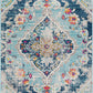 BRONGERGA Vintage Teppich I Läufer, Flur, Wohnzimmer I Orientalischer Traditioneller Boho Kurzflor Teppich I Mehrfarbig, Blau