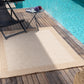 MARCHETTA Outdoor Jute-Look Teppich I In & Outdoor Boho Wetterfest Teppich für den Balkon, Terrasse, Garten, Küche, Plegeleicht I Beige