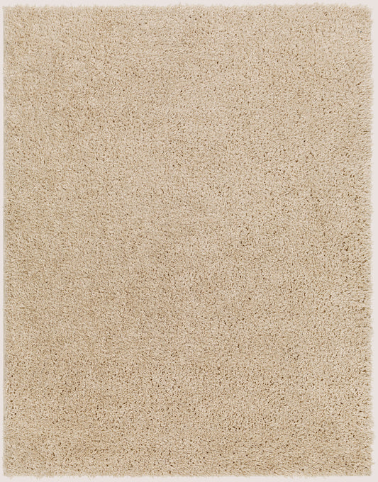 CHARON Shaggy Teppich I Wohnzimmer, Schlafzimmer I Moderner Hochfloriger Teppich, Weicher Langflor Teppich, Plegeleicht I Beige