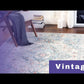 TRICHT Vintage Teppich I Wohnzimmer, Esszimmer I Orientalischer Traditioneller Boho Kurzflor Teppich, Plegeleicht I Mehrfarbig, Grau