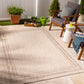 AGENCY Outdoor Jute-Look Teppich I In & Outdoor Boho Wetterfest Teppich für den Balkon, Terrasse, Garten, Küche I Beige, Elfenbein