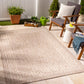 ALBERT Outdoor Jute-Look Teppich I In & Outdoor Boho Wetterfest Teppich für den Balkon, Terrasse, Garten, Küche I Beige, Elfenbein