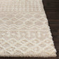 CARTER Shaggy Teppich I Läufer, Flur, Wohnzimmer, Schlafzimmer I Hochfloriger Boho Teppich, Weicher Langflor Teppich I Elfenbein, Beige